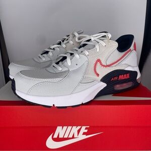NEW Mens NIKE AIR MAX EXCEE Grey Red MESH Sneaker Shoes Sz 8 or 13 DZ0795-013
